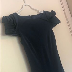 Showstopping Dark Teal ABS open back gown